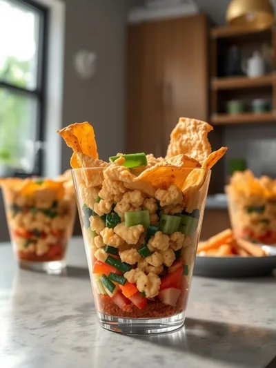 Crunchy Papdi Chaat Appetizer Cups