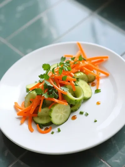 Cucumber Carrot Salad Recipe - cooking process