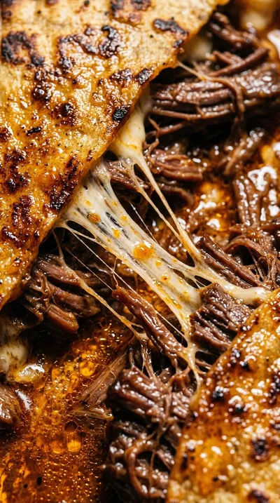 Easy Cheesy Birria Tacos - ingredients preparation