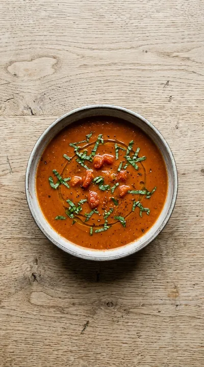 Tomato Soup with Honey Mustard - cooking process