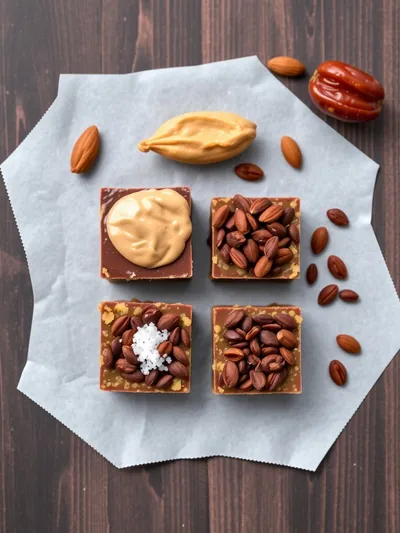 Date Snickers – 4‑Ingredient Healthy Treat - ingredients preparation