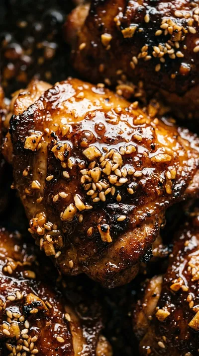 Sticky Honey Garlic Chicken - ingredients preparation