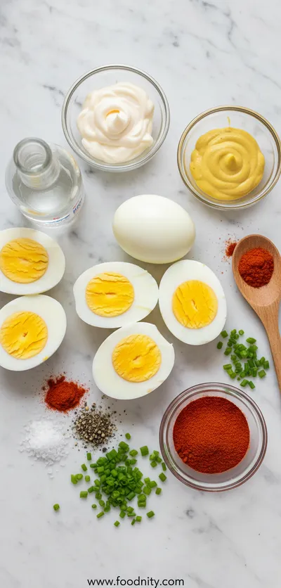 Classic Deviled Eggs - cooking process