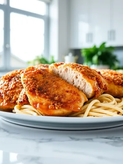 Double Crunch Honey Garlic Chicken Breasts