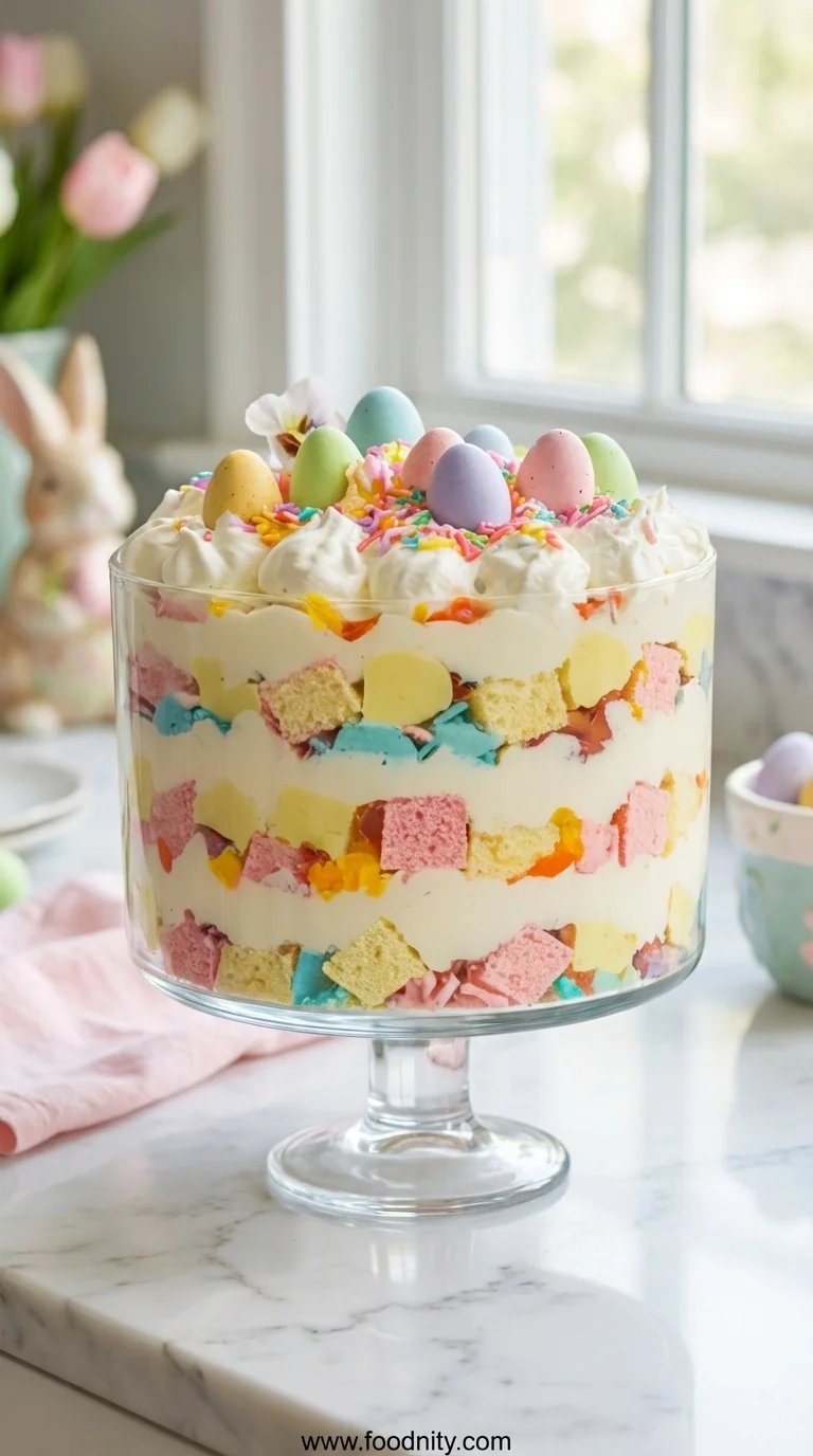 Light & Refreshing Easter Trifle Dessert - feature image