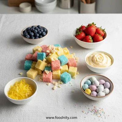 Light & Refreshing Easter Trifle Dessert - cooking process