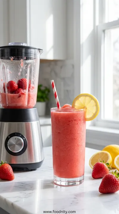 Easy Frozen Strawberry Lemonade