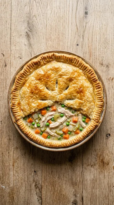 Classic Easy Chicken Pot Pie - cooking process