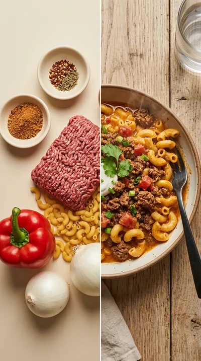 Easy One-Pot Taco Pasta - ready to serve