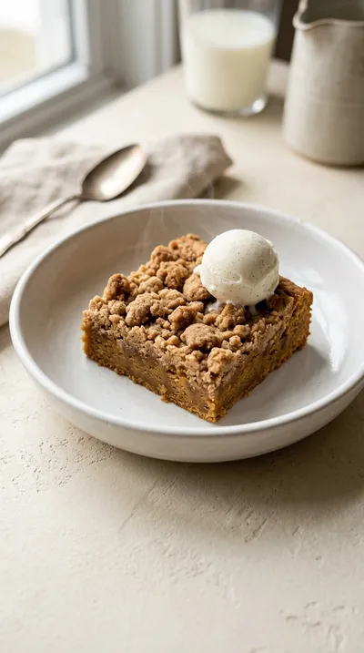 Chewy Blondies With Cinnamon Streusel