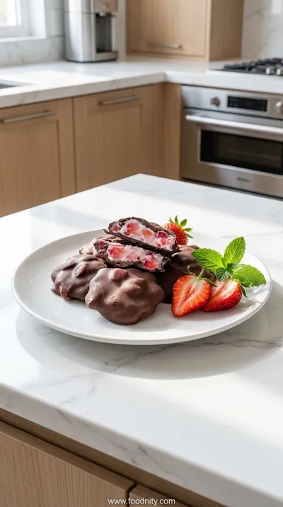 Frozen Strawberry Yogurt Clusters – Healthy No‑Bake Dessert