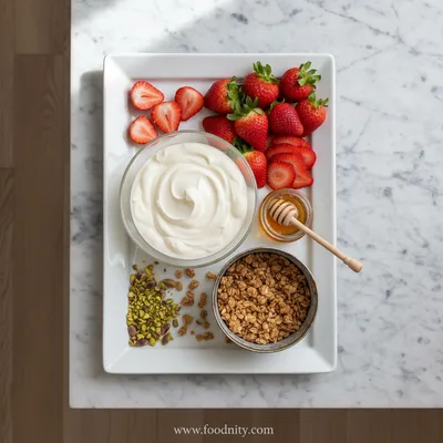 Frozen Strawberry Yogurt Clusters – Healthy No‑Bake Dessert - cooking process