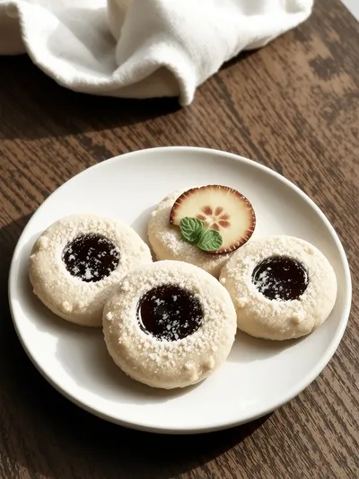 Fruit Filled Thumbprint Cookies - cooking process