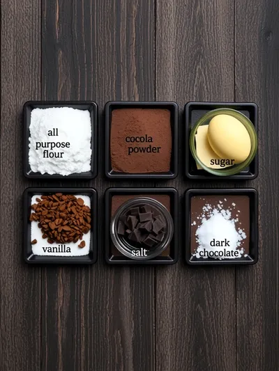 Ganache Cookies - ingredients preparation