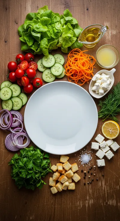 Garden Salad – Fresh Summer Recipe - cooking process