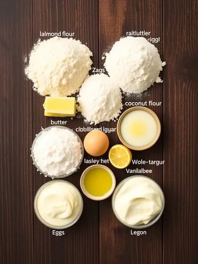 Gluten-Free Lemon Velvet Cake - ingredients preparation