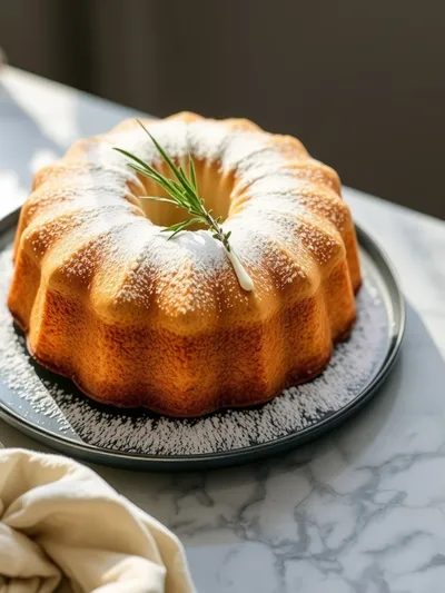Grandmother's Pound Cake - ready to serve