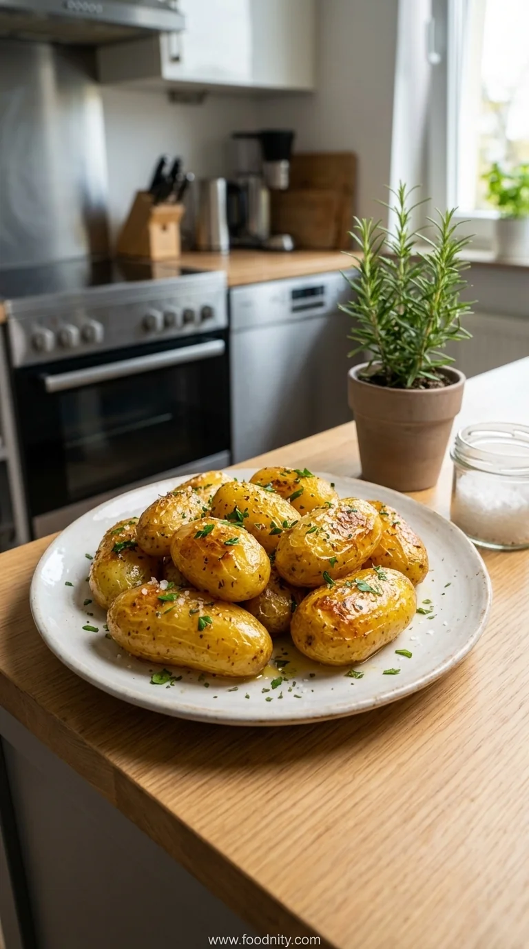 Truly Crispy Greek Lemon Potatoes - feature image