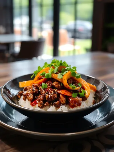 Ground Beef Hot Honey Bowl – Easy High‑Protein Meal - ready to serve
