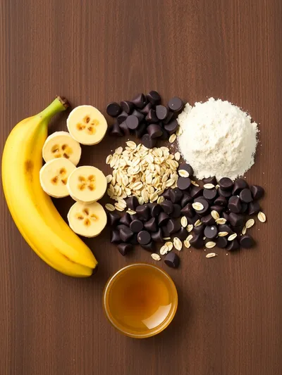 Healthier Chocolate Chip Banana Bread - ingredients preparation