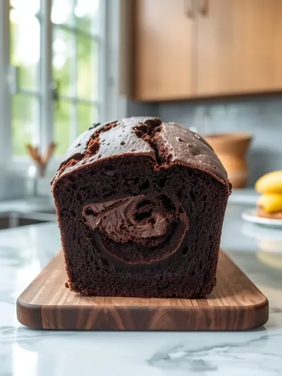Healthy Chocolate Banana Bread