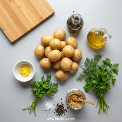 Herbed Roasted Potato Salad - cooking process
