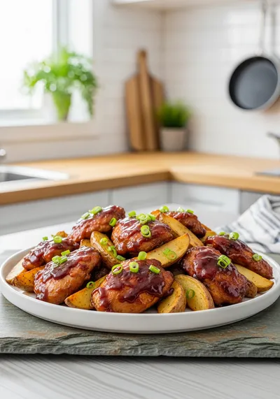 Honey BBQ Chicken Potatoes – Easy Healthy Dinner