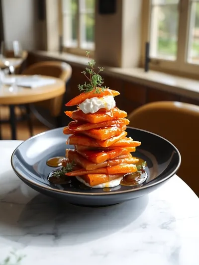Honey Caramelised Carrots With Whipped Feta - ready to serve