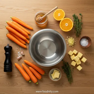 Honey Garlic Butter Roasted Carrots - cooking process