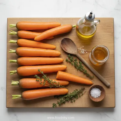 Honey Roasted Carrots – Sweet Oven‑Caramelized Side - ingredients preparation