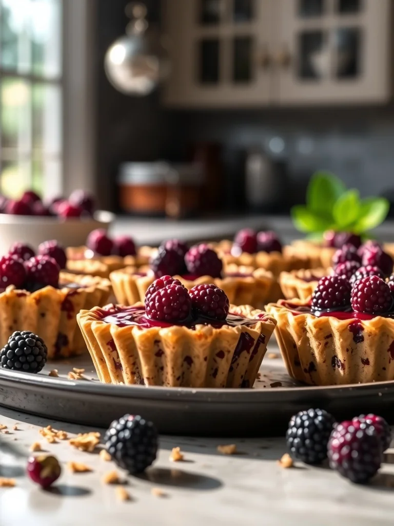 Huckleberry Brown Butter Tarts
