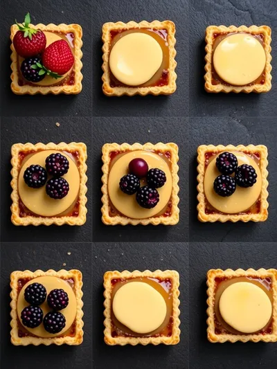 Huckleberry Brown Butter Tarts - ingredients preparation