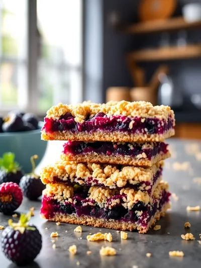 Huckleberry Crumb Bars