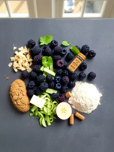 Huckleberry Zucchini Bread Recipe - ingredients preparation