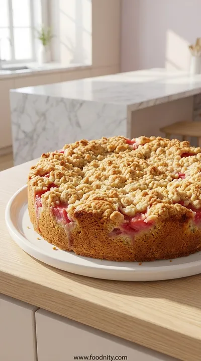 Icelandic Rhubarb Cake – Quick 25-Minute Dessert