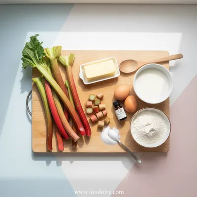 Icelandic Rhubarb Cake – Quick 25-Minute Dessert - cooking process