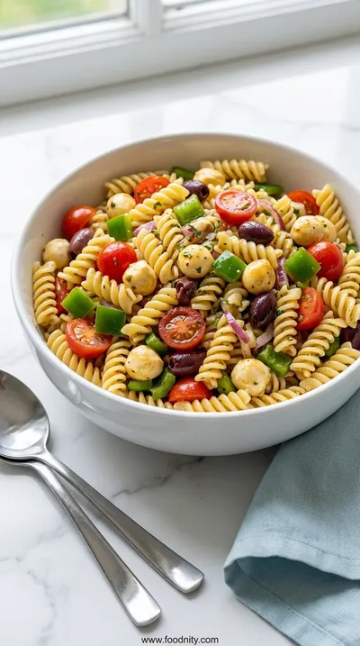 Italian Pasta Salad for Family Pool Day