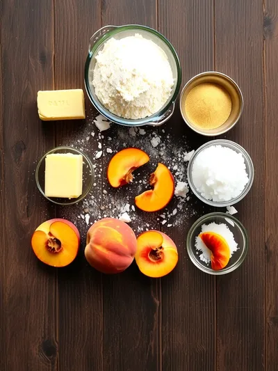 Italian Peach Cookie Recipe - ingredients preparation