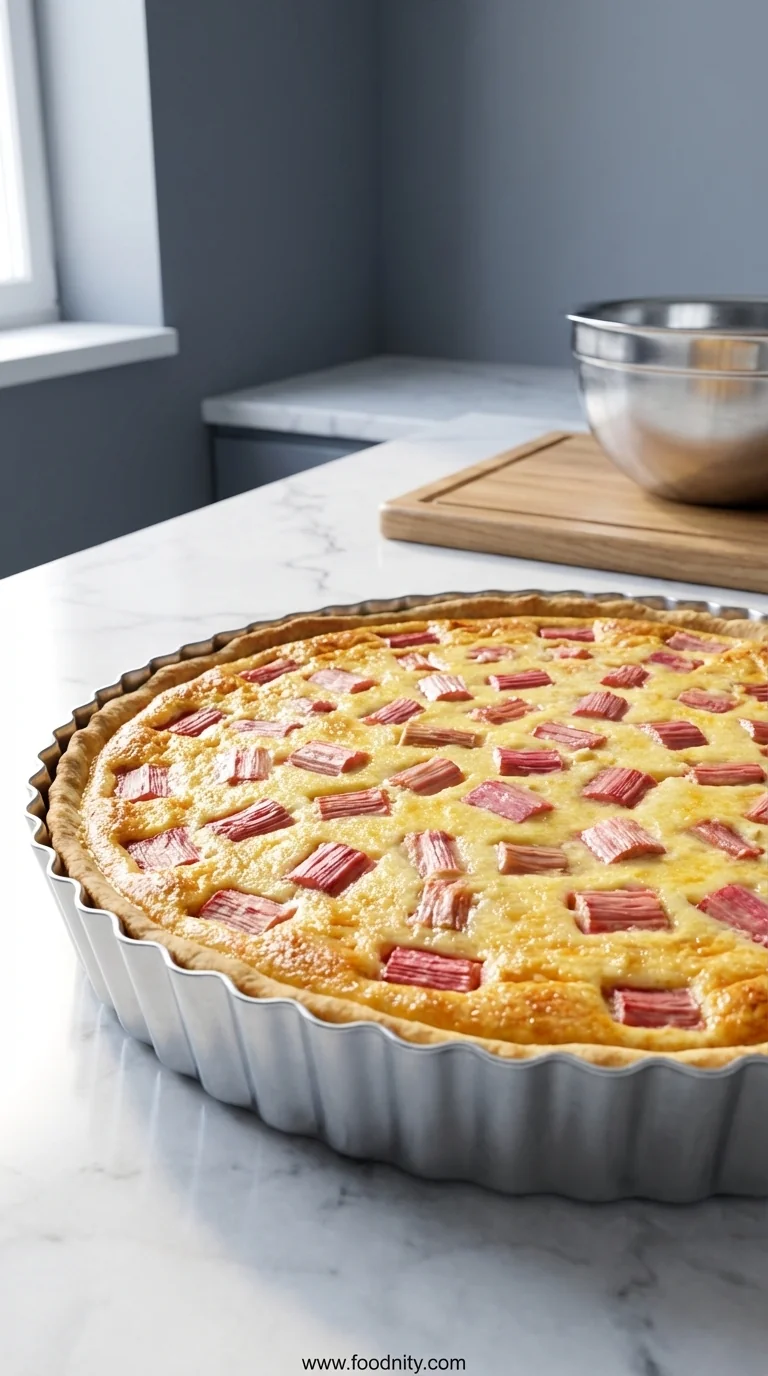 Keto Rhubarb Custard Pie – Low-Carb Delight - feature image