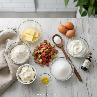 Keto Rhubarb Custard Pie - cooking process