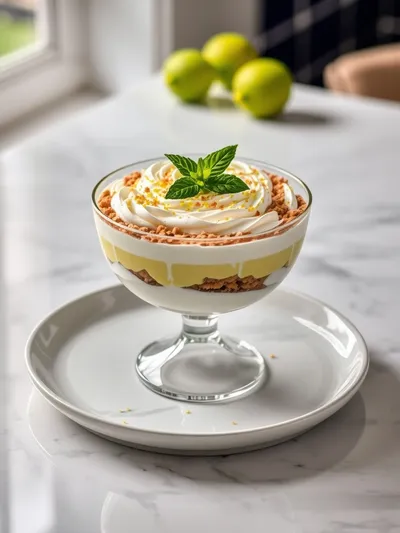 Key Lime Pie Trifle - cooking process