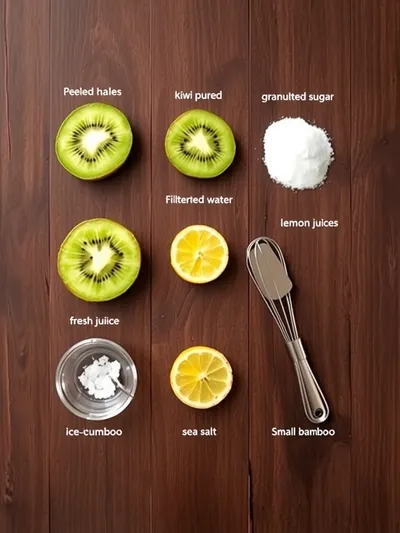Kiwi Sorbet Recipe – Quick 25‑Minute Treat - ingredients preparation