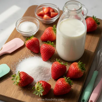 Korean Strawberry Milk – 3‑Ingredient Recipe - ingredients preparation