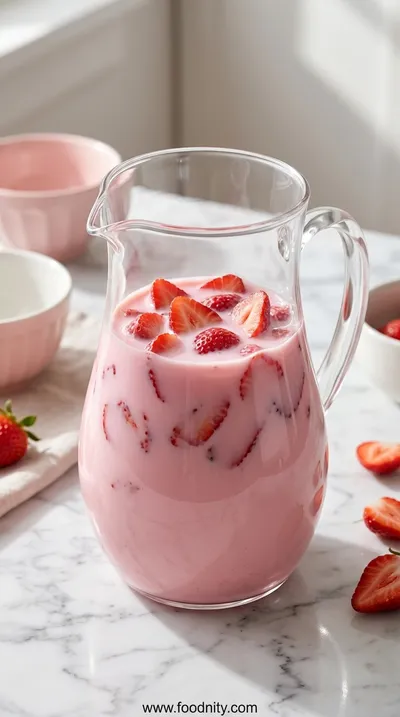 Korean Strawberry Milk – 3‑Ingredient Recipe