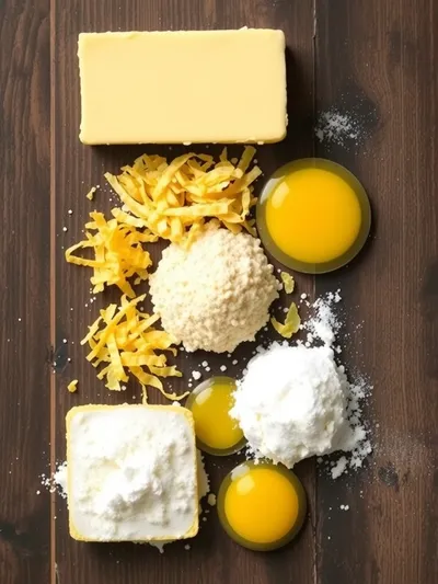 Easy Lemon Bar Cookies - ingredients preparation