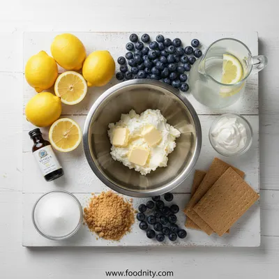 Lemon Blueberry Cheesecake Trifle Recipe - ingredients preparation