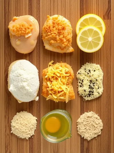 Lemon Chicken Romano – Crispy Tangy Delight - ingredients preparation
