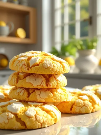 Lemon Crinkle Cookies