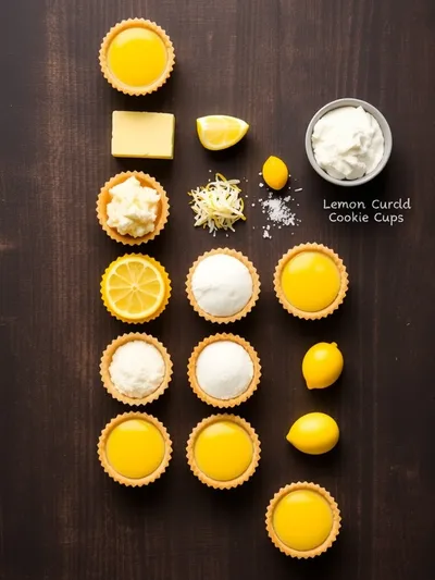 Lemon Curd Cookie Cups - ingredients preparation