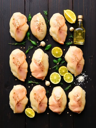 Lemon Garlic Chicken Recipe - ingredients preparation